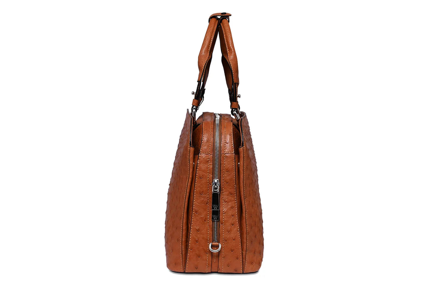 Light Brown Lexington Ostrich Leather Business Bag