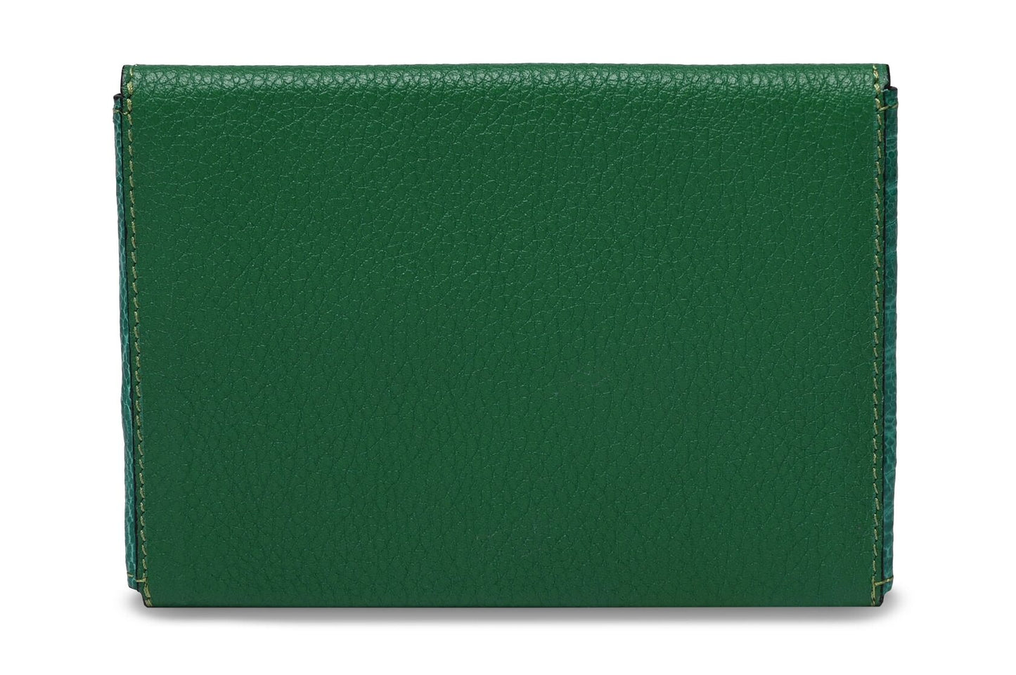 Green Ohio Ostrich Leather Passport Holder