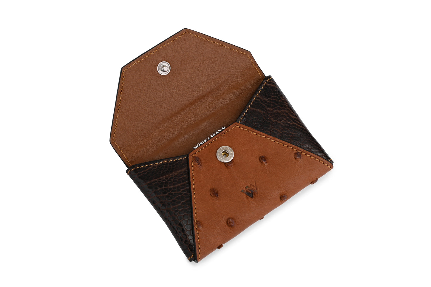 Green Michigan Ostrich Leather Coin Purse
