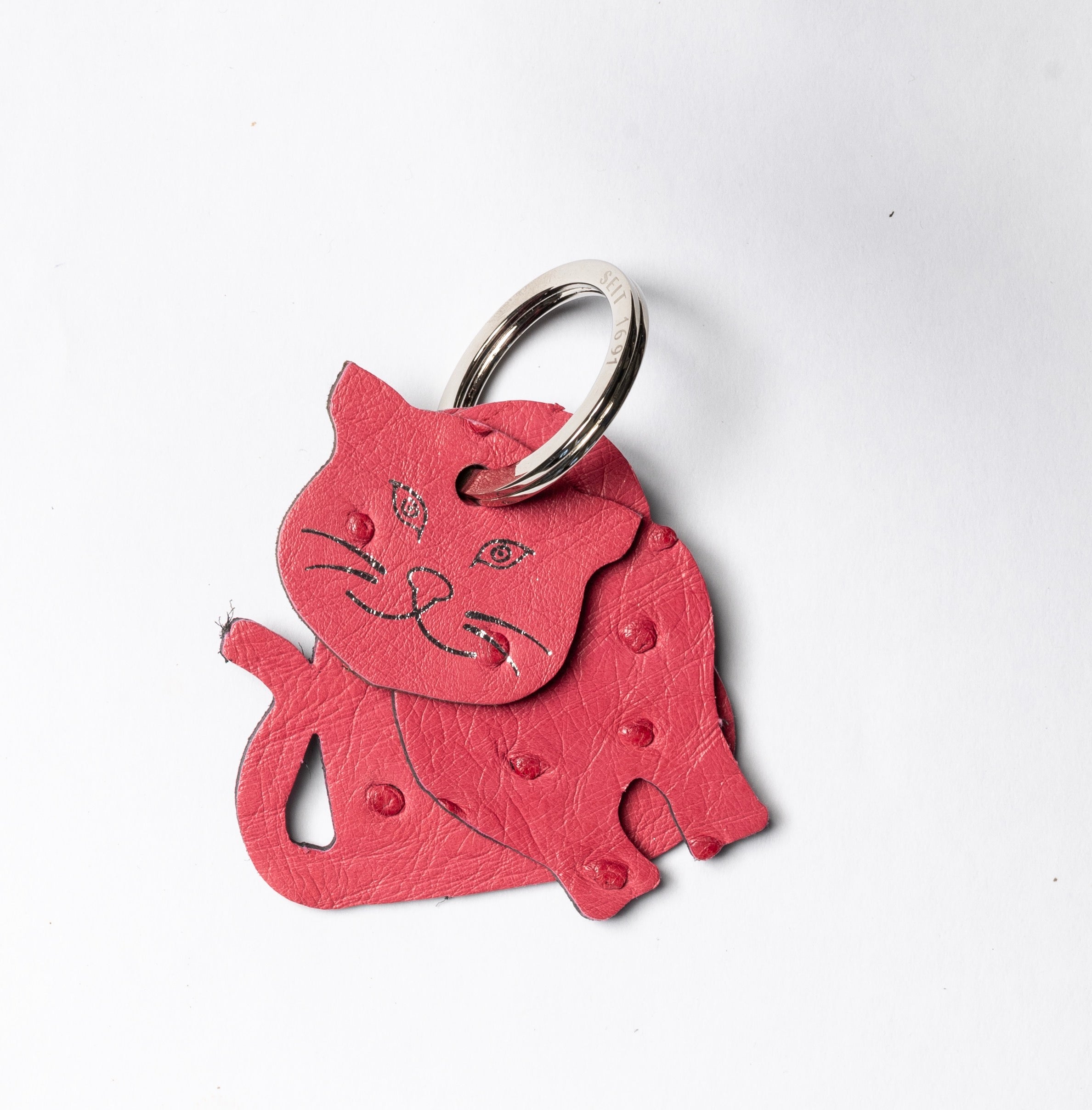 Winklmayr Cat Leather Keyring