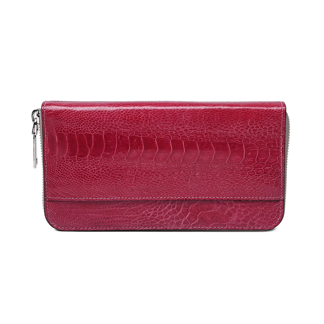 Light Pink Virginia Ostrich Leather Purse