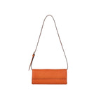 Anna - Orange African Ostrich Quill handbag