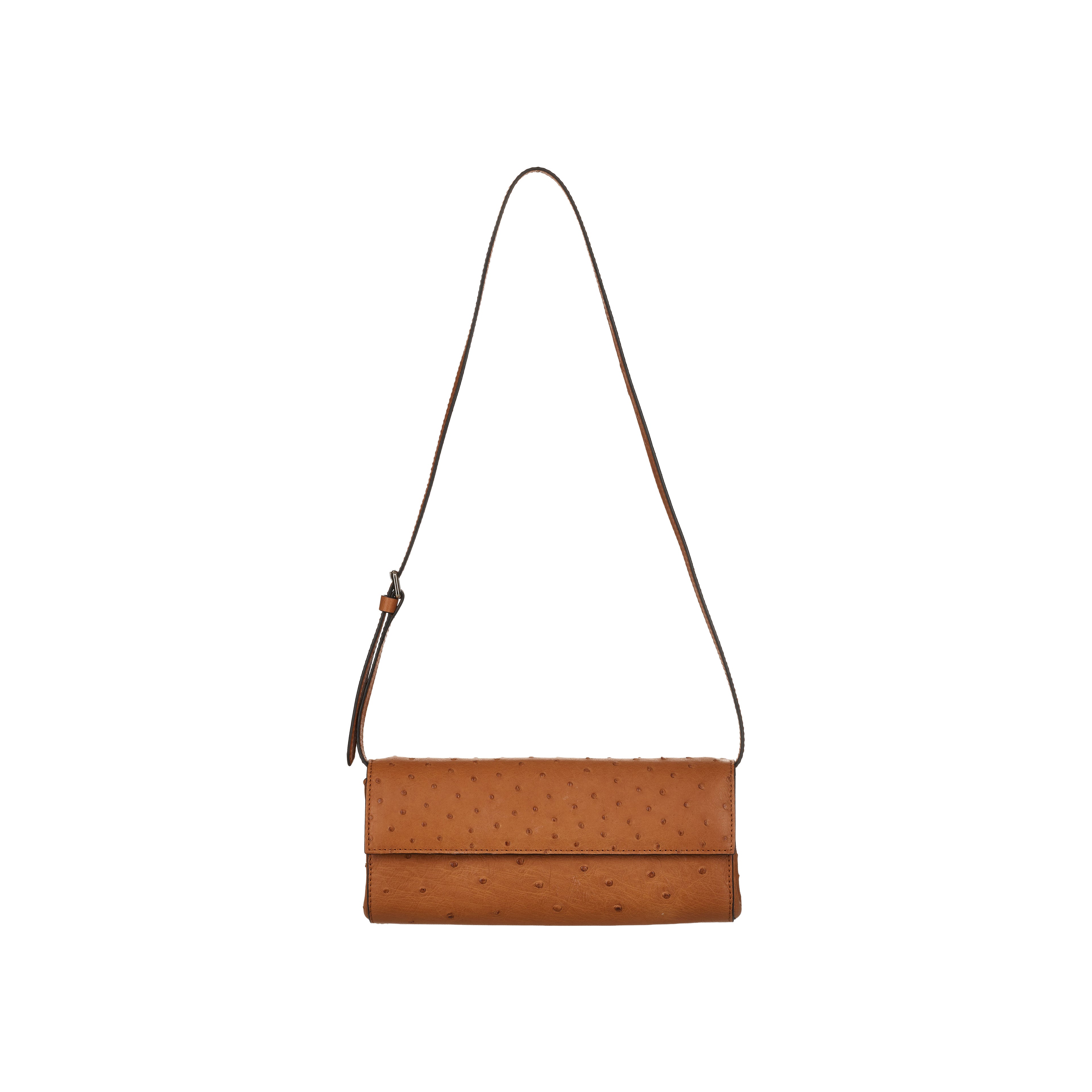 Anna - Brown African Ostrich Quill handbag