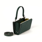 Libby — Green African Ostrich Leather Evening Bag