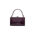 Libby — Purple African Ostrich Leg Leather Evening Bag