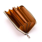 Virginia — Light Brown Nile Crocodile Leather Long Wallet Purse