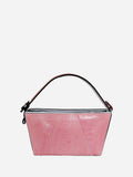 Lottie - Pink African Ostrich Leg Leather Crossbody Bag