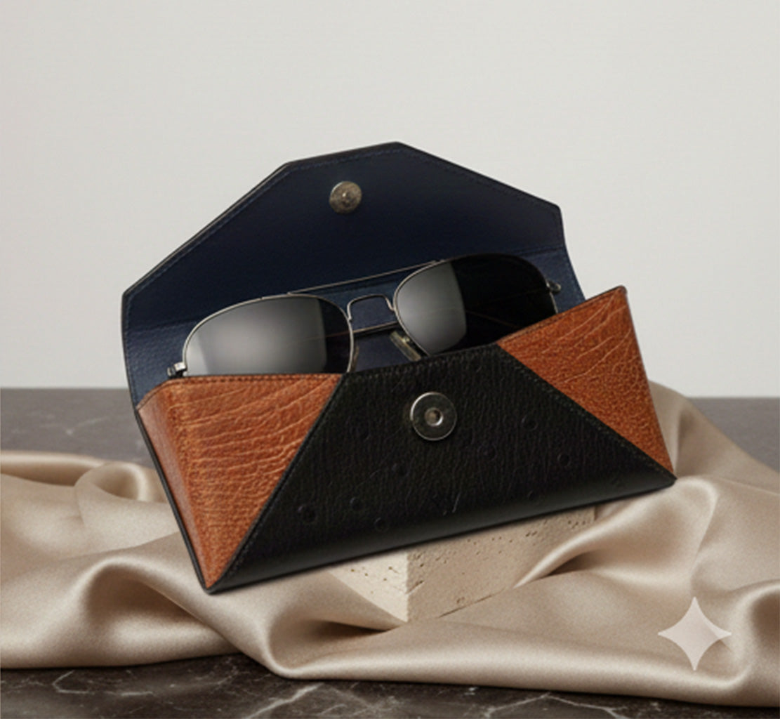 New York - Leather Glass Case