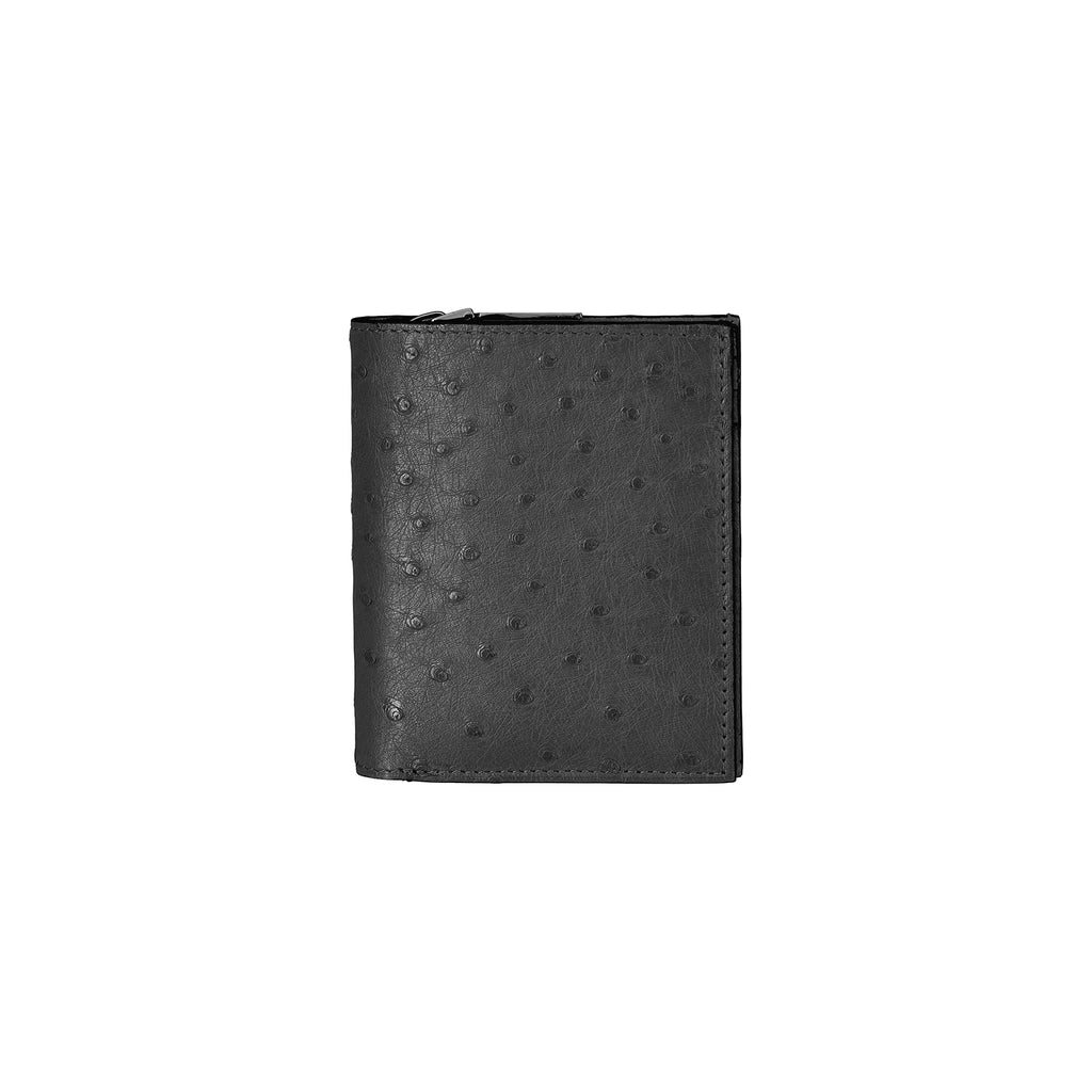Atlanta — Black African Ostrich Quill Leather Purse