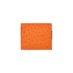 Atlanta — Orange African Ostrich Quill Leather Purse