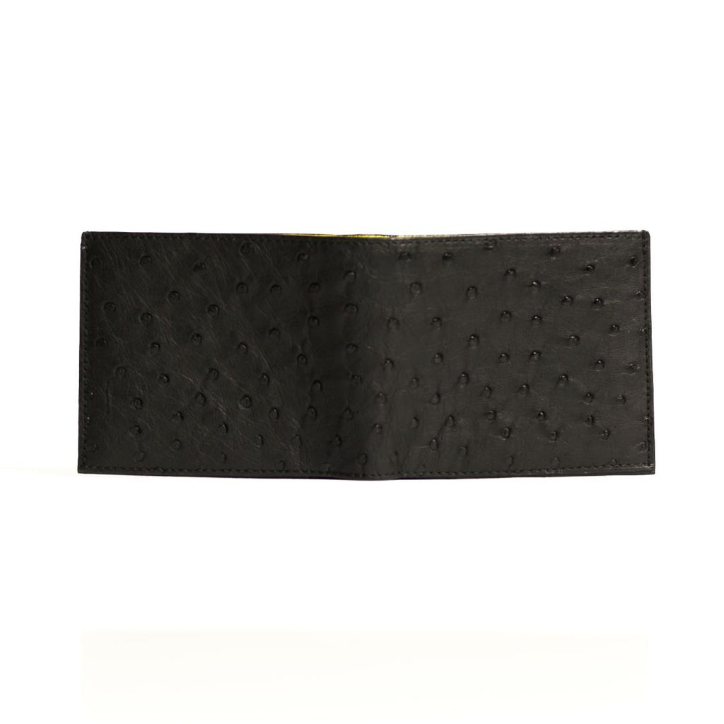 Boston — Black African Full-Quill Ostrich Leather Card Holder