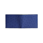 Boston — Blue African Full-Quill Ostrich Leather Card Holder