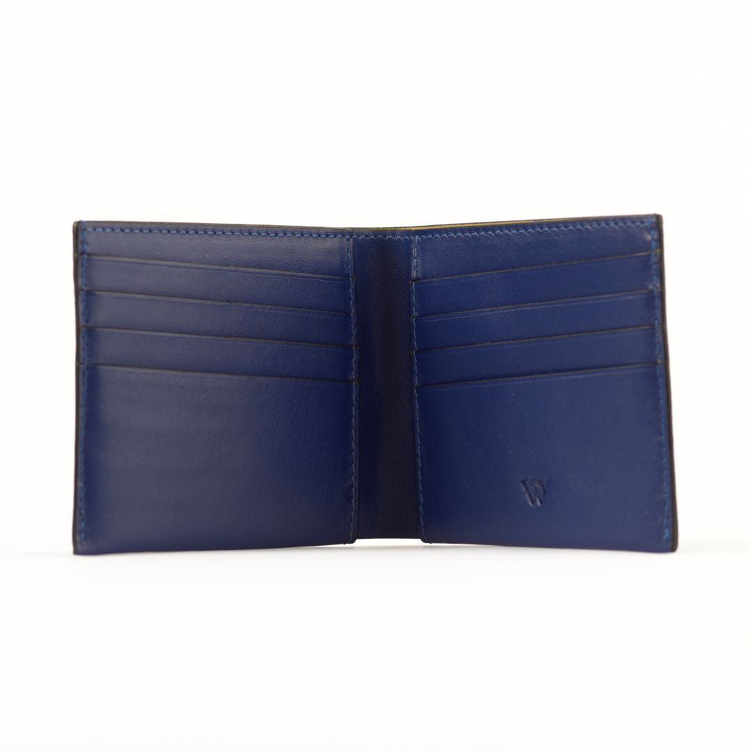 Chicago - Blue Ostrich Leather Wallet