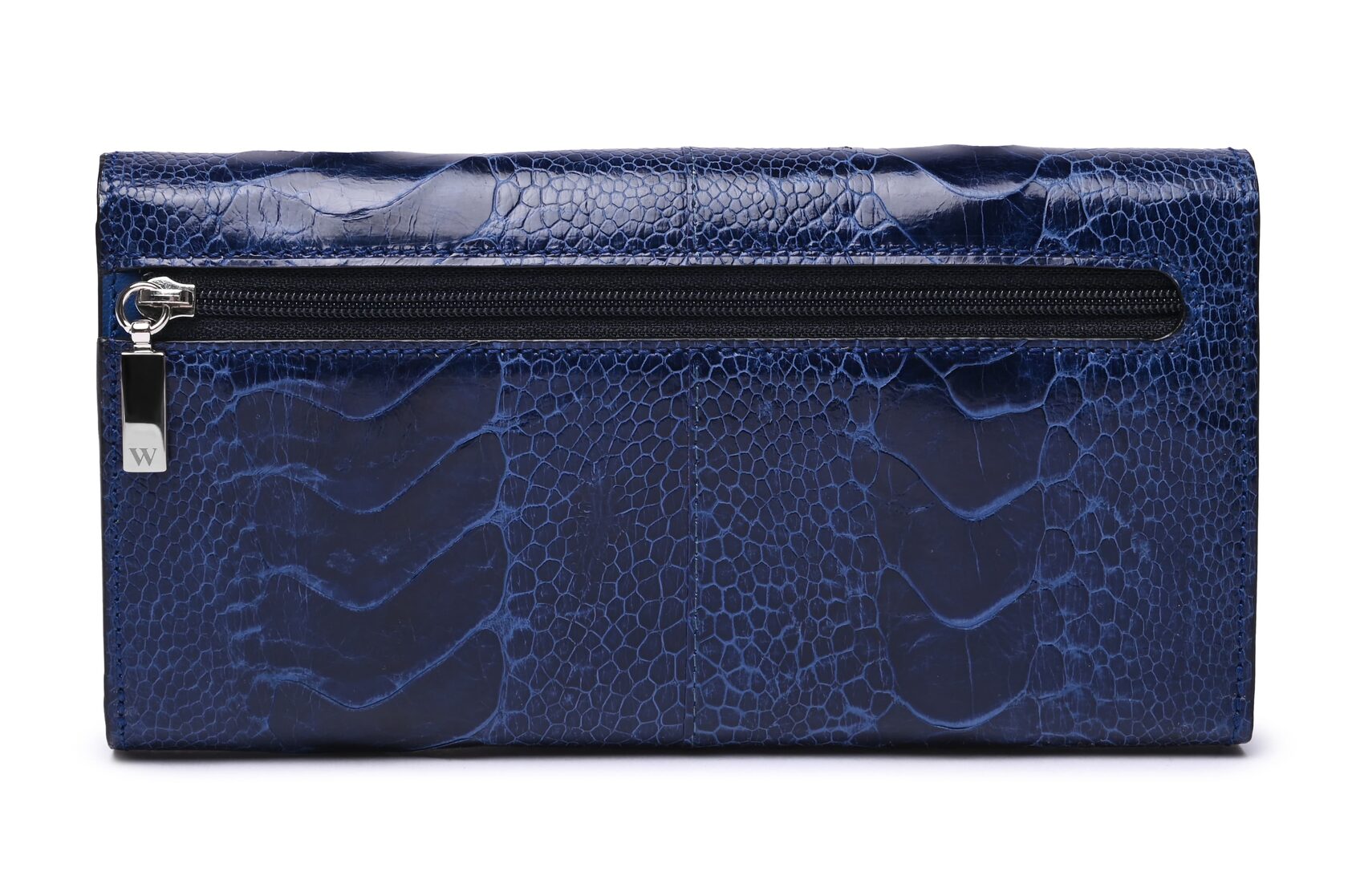 Mississippi - Blue Ostrich Leather Purse