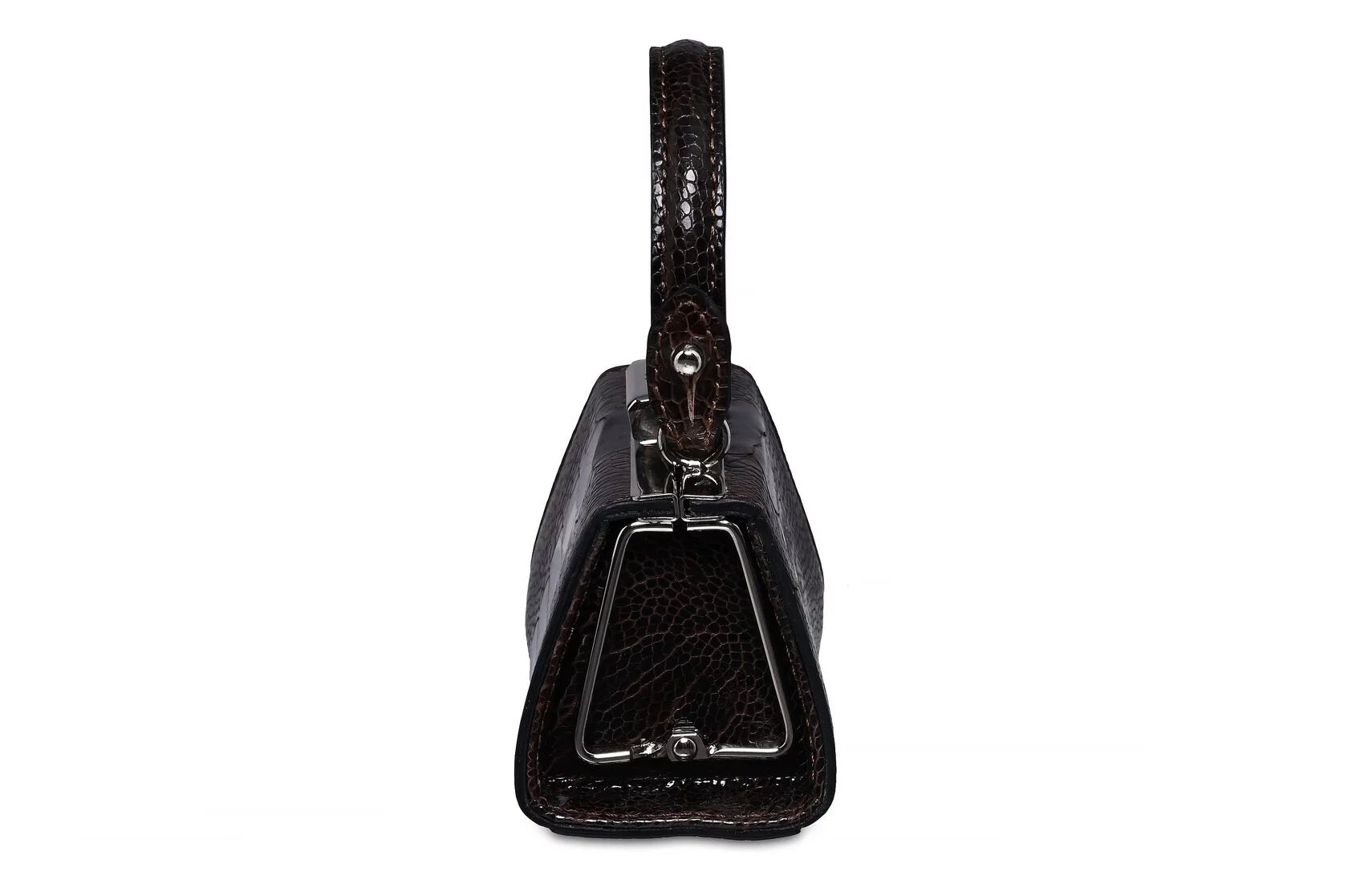 Nevada — African Ostrich Leather Micro Bag (Lipstick Bag)