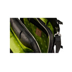 Lexington — Black African Ostrich Quill Leather Business Bag