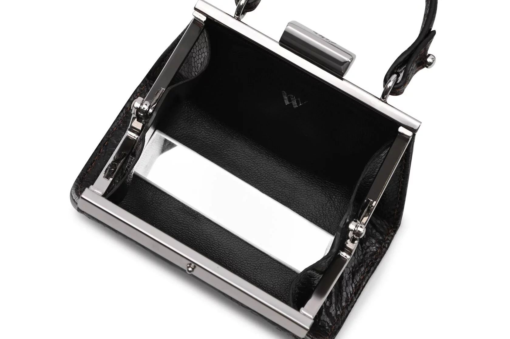 Nevada — African Ostrich Leather Micro Bag (Lipstick Bag)