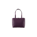 Lilibet — Purple African Ostrich Leather Tote Bag