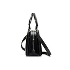 Lexington — Black African Ostrich Leg Leather Business Bag