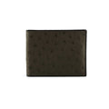 Black textured wallet on a white background