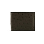 Black textured wallet on a white background