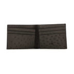 Black textured wallet on a white background