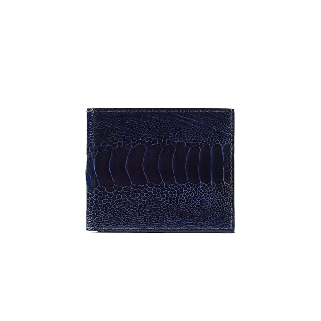 Chicago - Blue Ostrich Leather Wallet