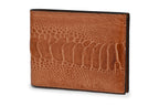 Alaska — Brown African Ostrich Leather Bi-Fold Wallet