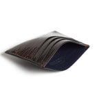 Florida — Dark Brown African Ostrich Leather Card Holder