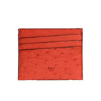 Florida — Orange African Ostrich Quill Leather Card Holder