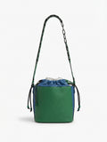 Lara - Green and Blue Leather Shoulder Bag