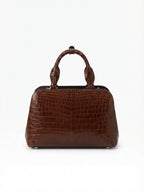 Lexington — Cognac Nile Crocodile Leather Business Bag