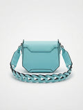 Lia - Light blue Leather Shoulder Bag