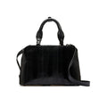 Lexington — Black African Ostrich Leg Leather Business Bag
