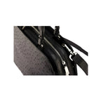 Lexington — Black African Ostrich Quill Leather Business Bag