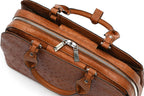Lexington — Light Brown African Ostrich Leather Business Bag