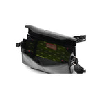 Lia — Black African Ostrich Leather Shoulder Bag