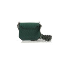 Lia — Green African Ostrich Quill Leather Shoulder Bag