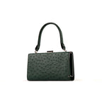 Libby — Green African Ostrich Leather Evening Bag