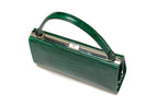 Libby — Green Nile Crocodile Leather Evening Bag