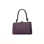 Libby — Purple African Ostrich Quill Leather Evening Bag