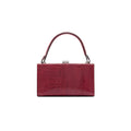 Libby — Red African Ostrich Leather Evening Bag