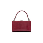 Libby — Red African Ostrich Leather Evening Bag