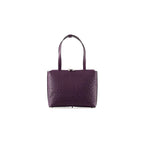 Lilibet — Purple African Ostrich Leather Tote Bag