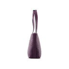 Lilibet — Purple African Ostrich Leather Tote Bag