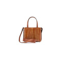 Lily — Brown African Ostrich Leather Shoulder Bag