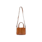 Lily — Brown African Ostrich Leather Shoulder Bag