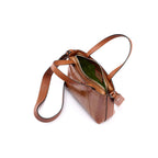 Lily — Brown African Ostrich Leather Shoulder Bag