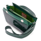 Lottie - Green Crocodile Leather Crossbody Bag