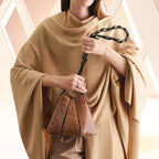 Luna - Red African Ostrich Leg Leather Shoulder Bag